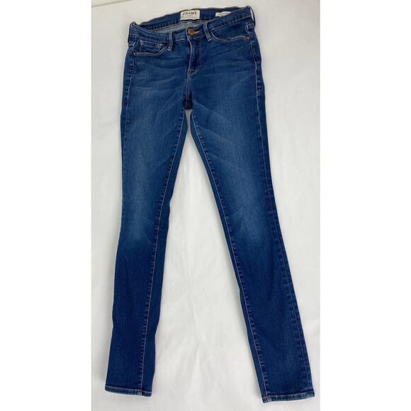 Frame Denim Jeans Le Skinny de Jeanne Blue - Size 26 (size tag missing) - Picture 1 of 11